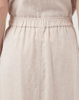 Yasusuma Hw Linen Blend Long Skirt