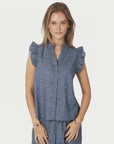Siona Emb Stripe Top
