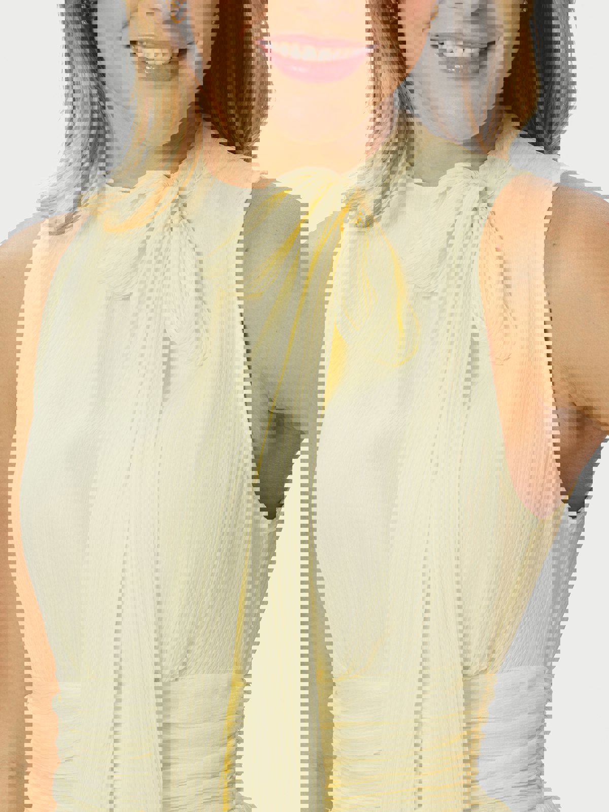 May Solid Chiffon Dress