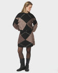 Inga Check Fluff Knit Blouse