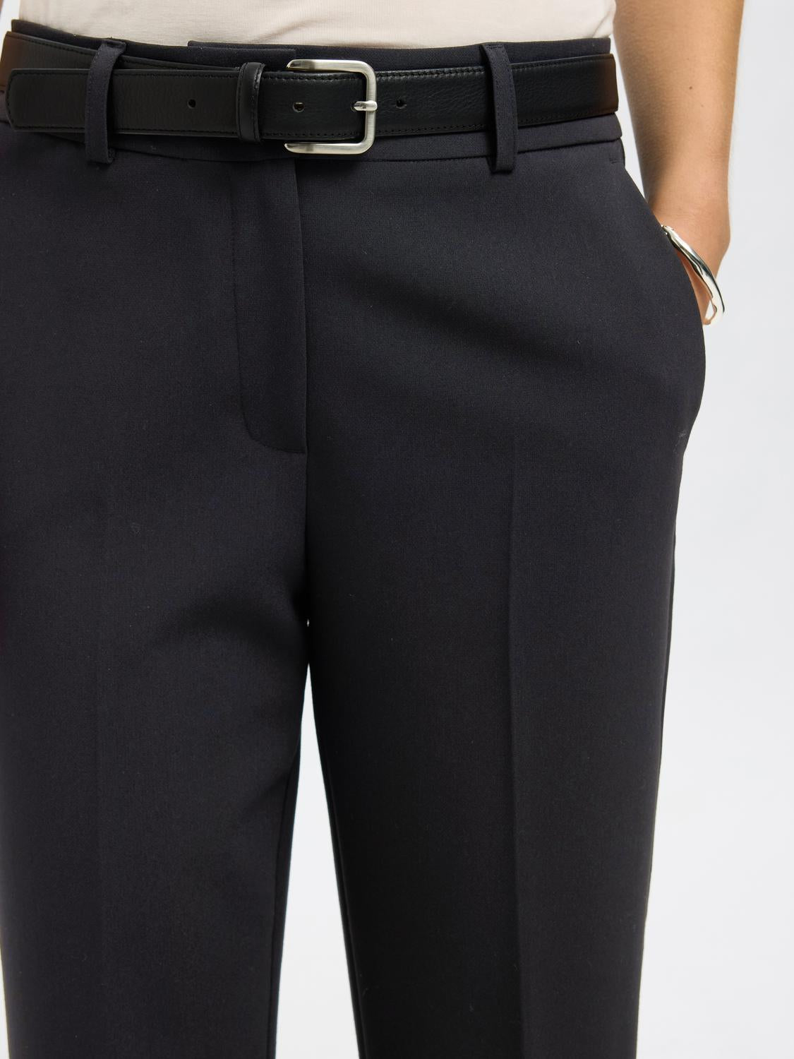 Slfrita-Ria Mw Cropped Pant Fd Noos