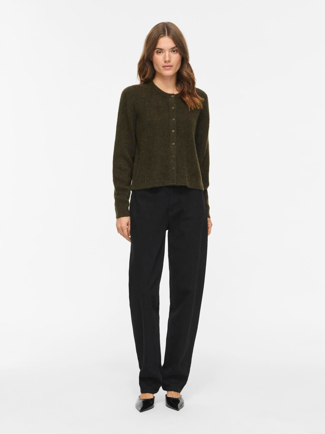 Vilory O-Neck L/s Knit Cardigan-Noos