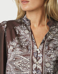 Massima Paisley Border Blouse