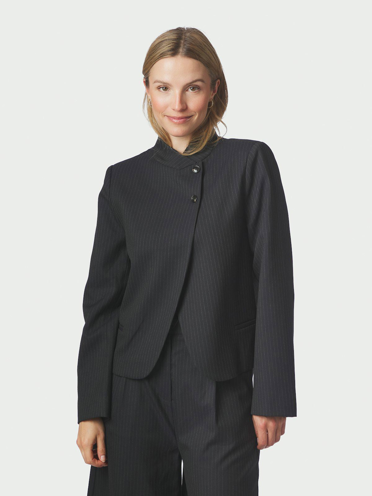Tiria Slim Pinstripe Blazer