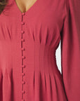 Annelie Solid Crepe Dress