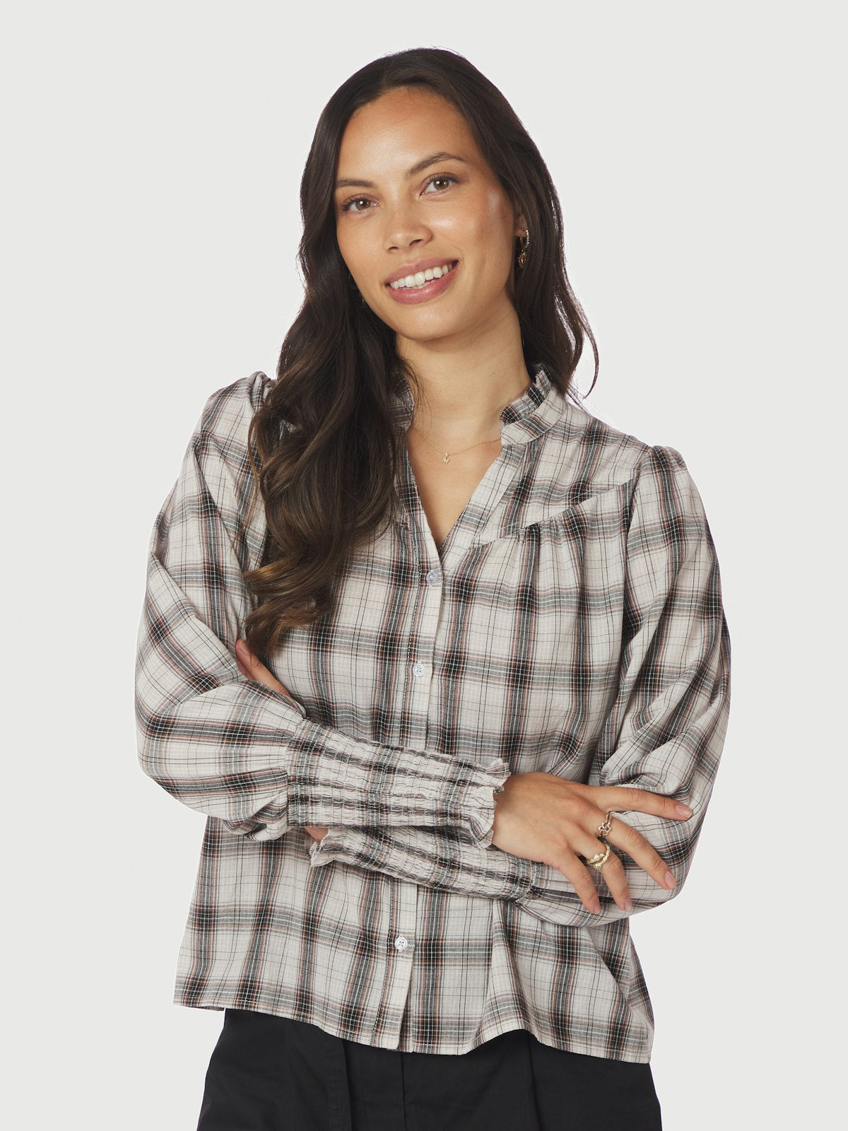 Camisa Big Check Blouse