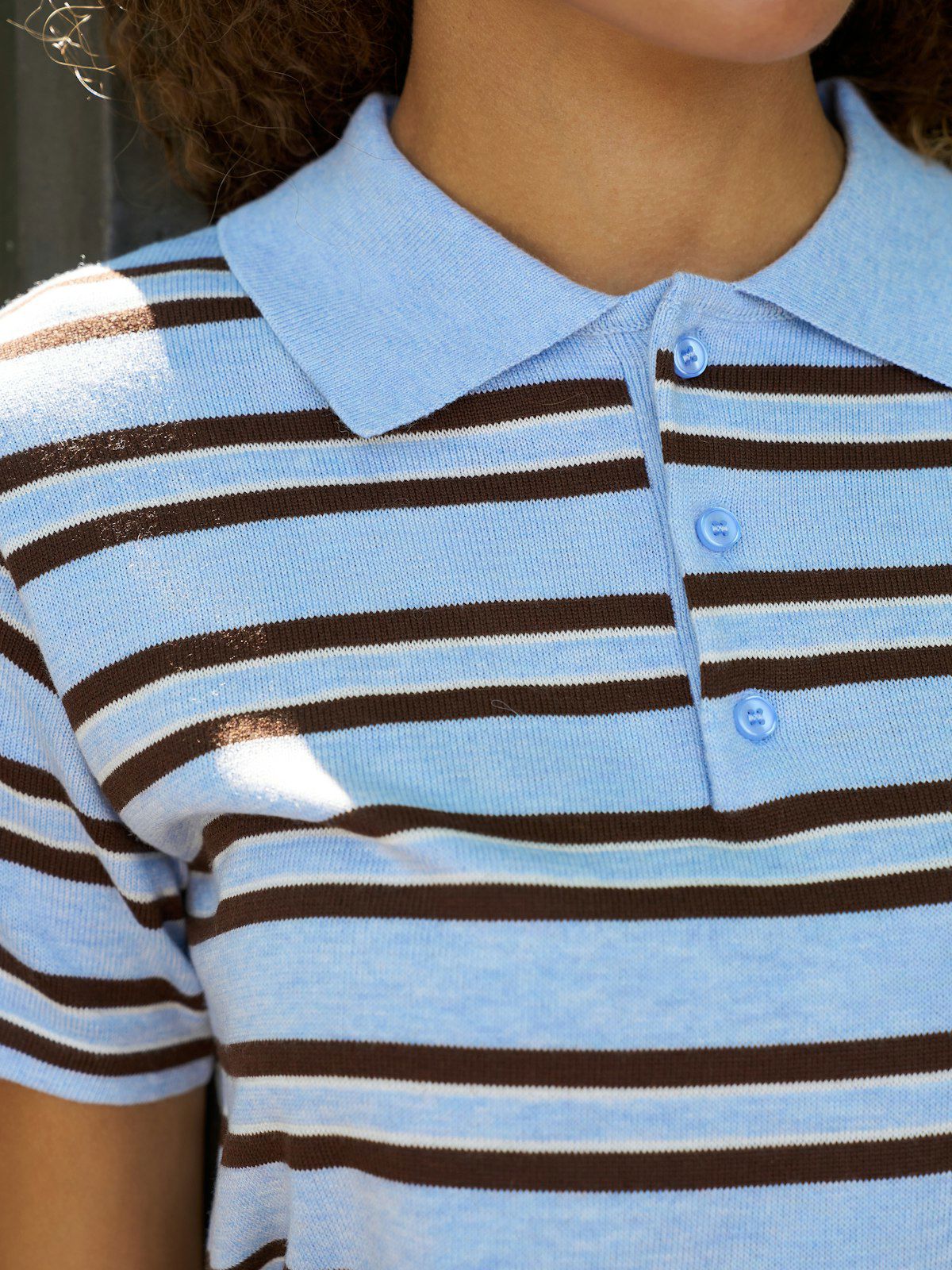 Mulann Polo Knit Blouse
