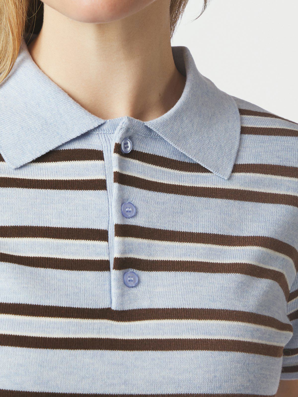 Mulann Polo Knit Blouse