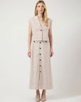 Yasusuma Hw Linen Blend Long Skirt