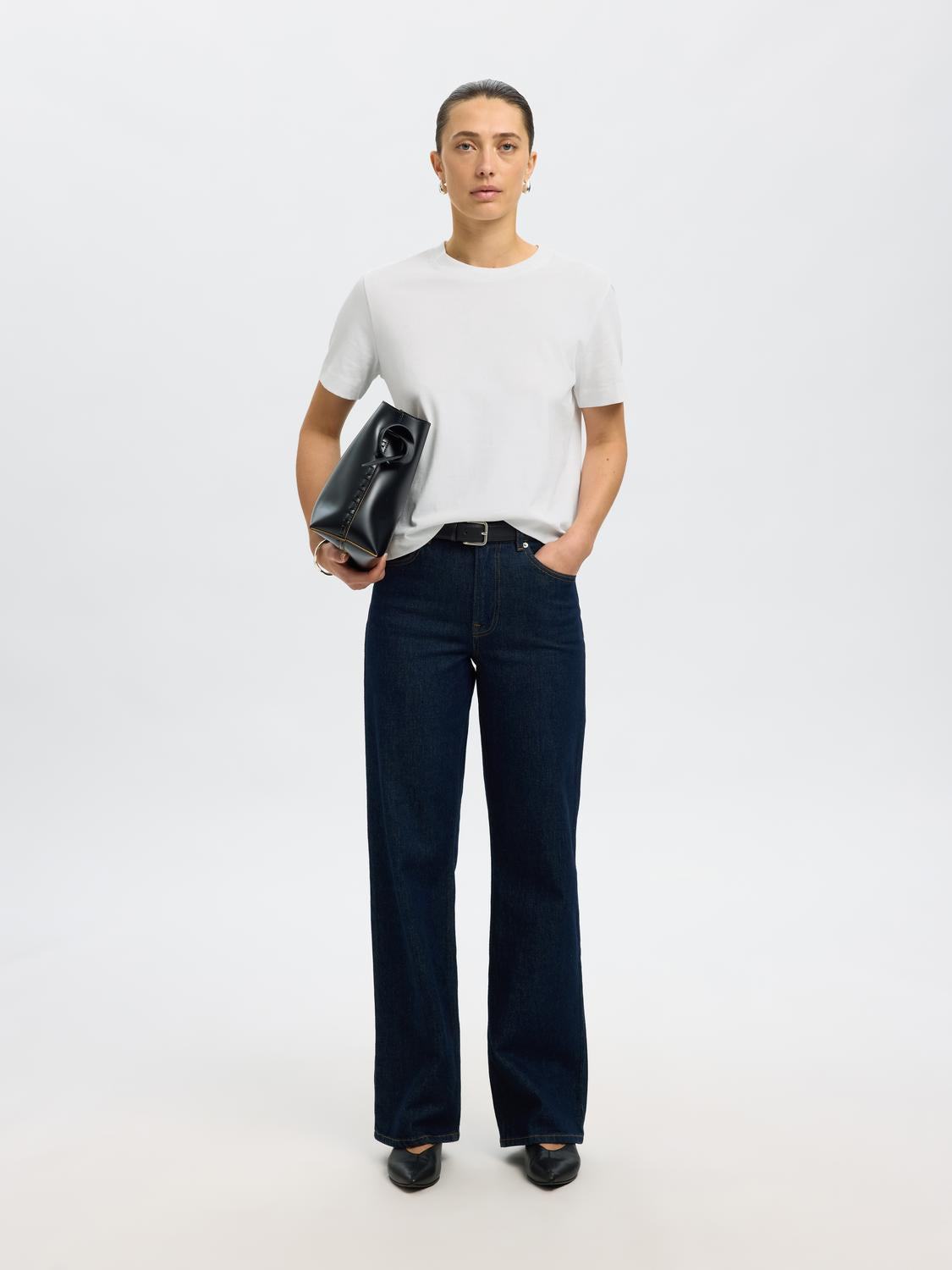 Slfessential Ss Boxy Tee Noos