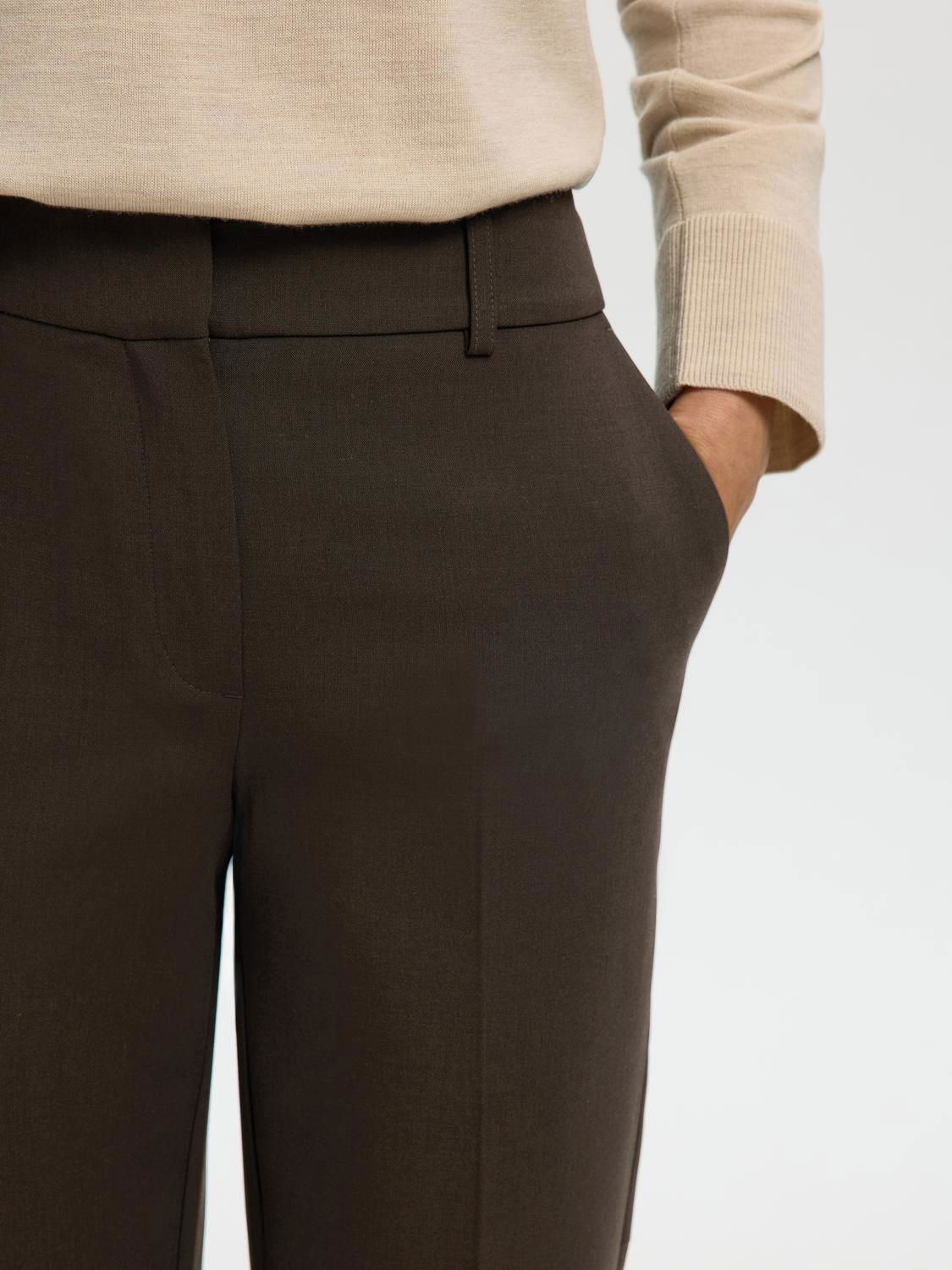 Slwrita-Ria Mw Cropped Pant Mel Noos