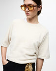 Viliga 2/4 O-Neck Knit Top - Noos