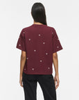 Vimonie Bow O-Neck S/s T-Shirt/rn