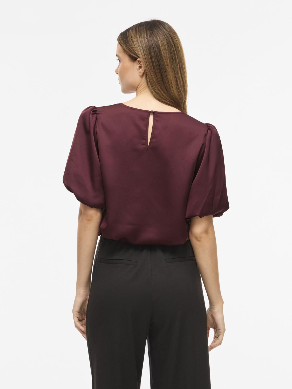 Viellette 2/4 Satin Puff Top - Noos
