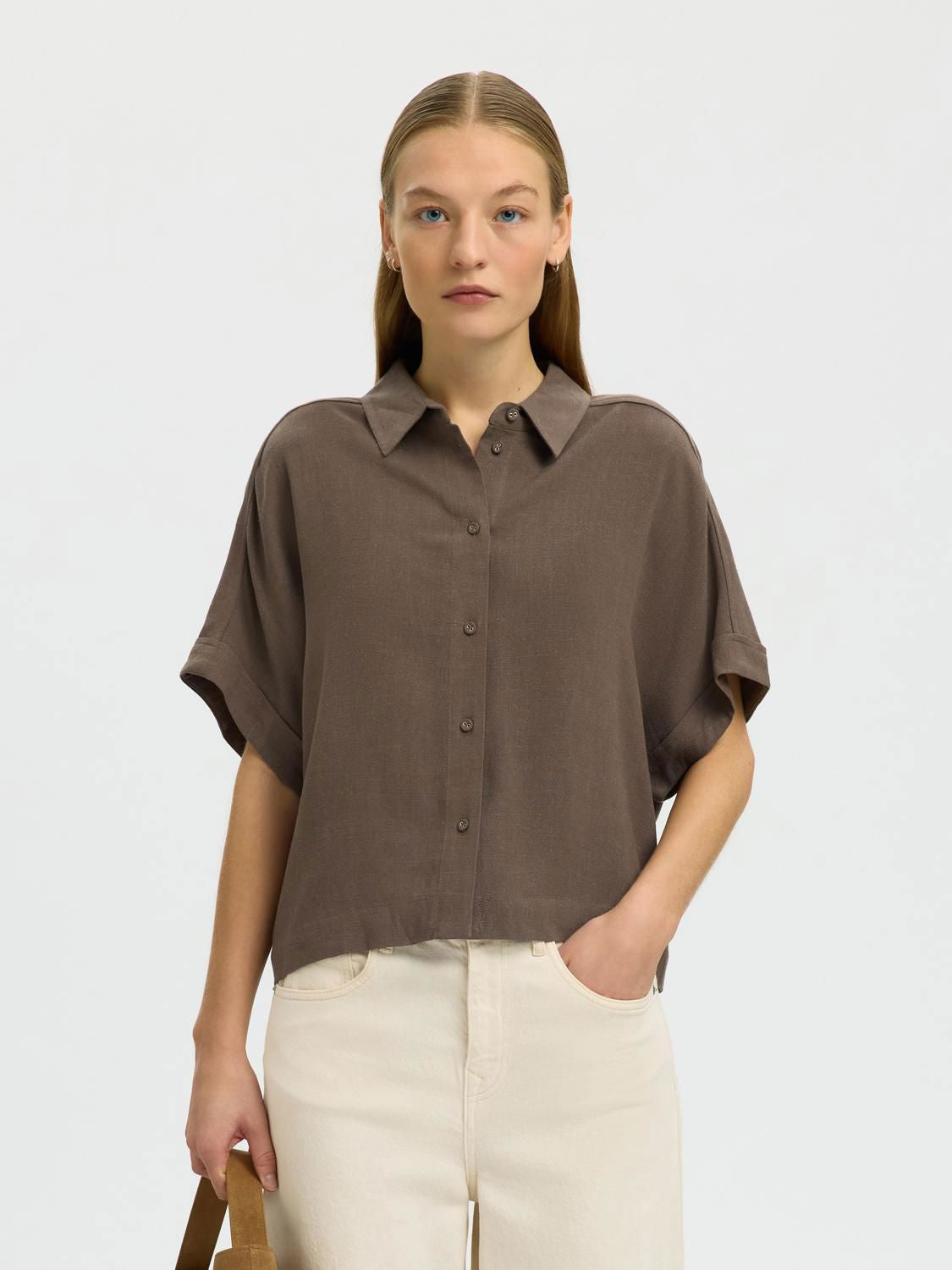 Slwviva Ss Cropped Sun Shirt Noos