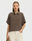 Slwviva Ss Cropped Sun Shirt Noos