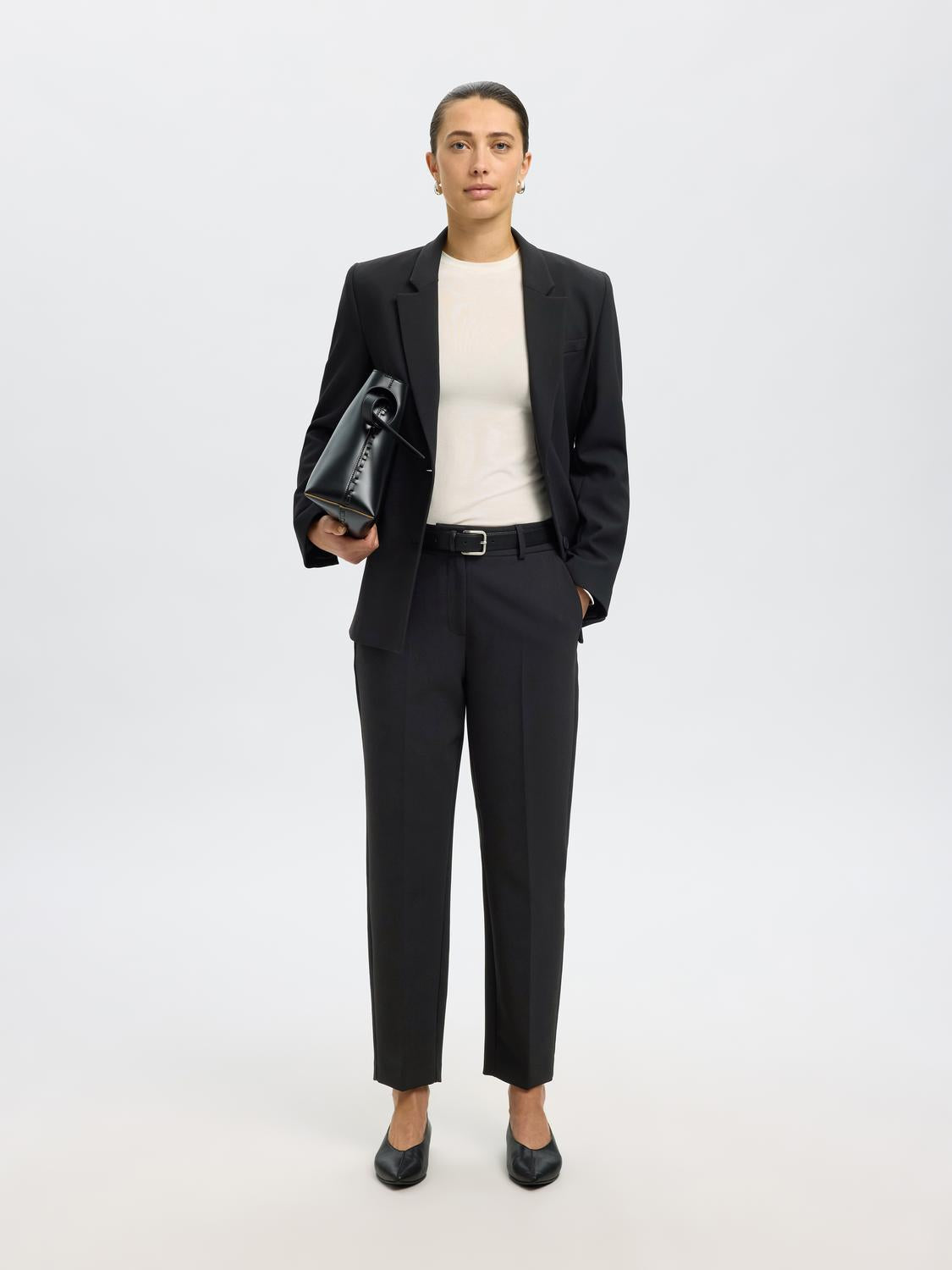 Slfrita-Ria Mw Cropped Pant Fd Noos
