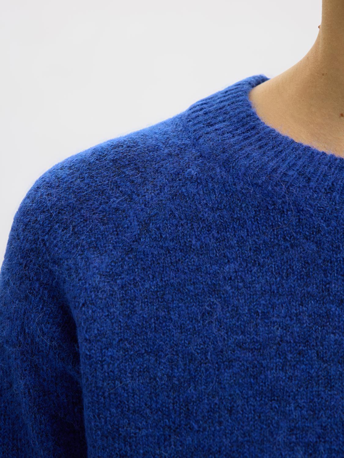 Slflulu Ls Knit O-Neck Noos