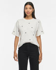Vimonie Bow O-Neck S/s T-Shirt/rn